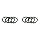 Full Circle Snap Rings (4) For Dana 60 733X U-Joint With Aftermarket Axle (4)Full Circle Snap Rings Fits D60 733X U-Joint W/Aftmkt Axle Yukon Gear