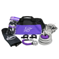 Recovery Gear Kit With 7/8 30-Foot Long Kinetic Rope Shackles & More Recovery Gear Kit W/ 7/8 Inch Rope Yukon Gear