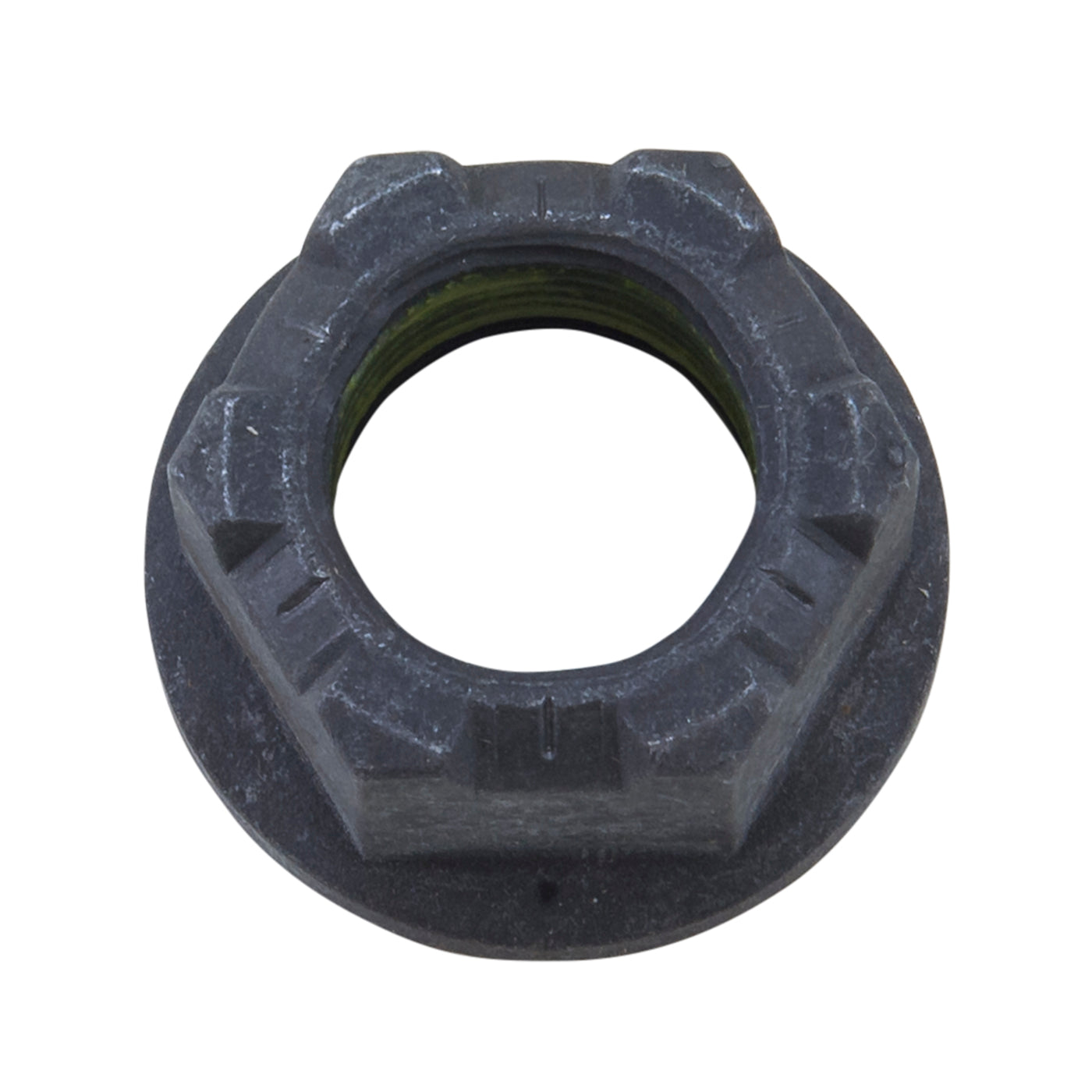 Chrylser Fine Spline Pinion Nut For Chrylser 7.25 Inch 8 Inch 8.25 Inch 8.75 Inch And 9.25 Inch 7.25 8.0IFS 8.25 9.25(8.75 Fine Spline)Flanged Locking Pin Nut Chy Yukon Gear Yukon Gear and Axle