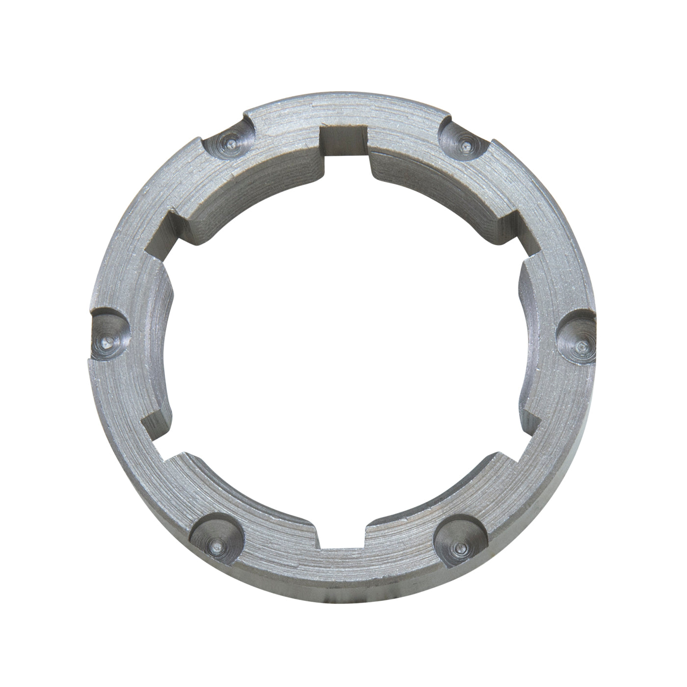 Spindle Nut For GM 10.5 Inch 14 Bolt Truck 1.935 Inch I.D. 6 Holes 1.935 Inch Id 2 Inch -16 GM/ AAM Ff Rear Spindle Nut 6 Holes Uses Locking Key Yukon Gear