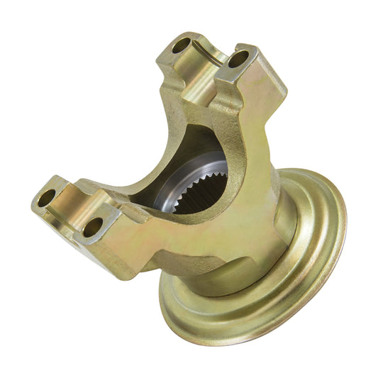 Yoke (Short For Daytona Support) Ford 9 Inch 28 Spline 1330 U-Joint 9 Inch 1330(1-1/8) 28 Spline Pinion Yoke Short For Daytona Support 4 Inch Length (U-Bolt) Yukon Gear Yukon Gear and Axle