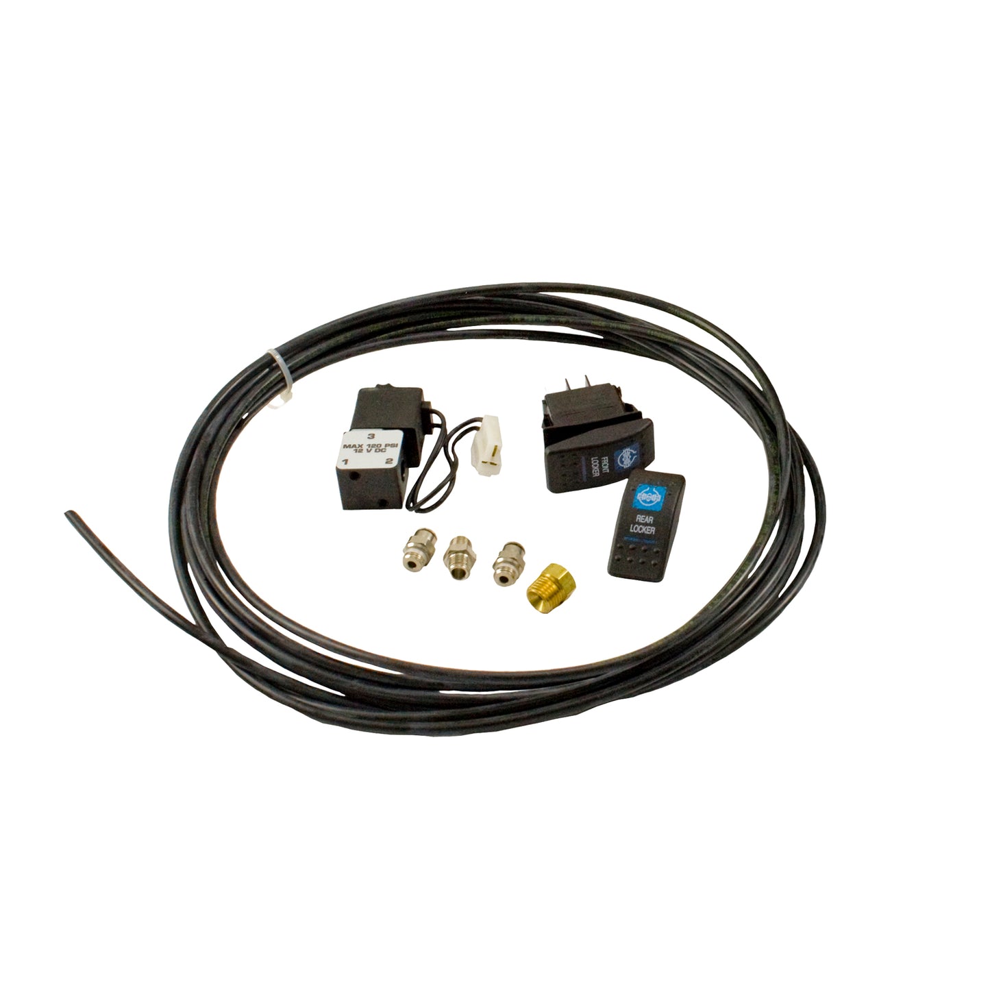 Zip Locker Install Kit Yzl Install Kit Includes Fittings Switch W F&R Covers Solenoid + 20' Air Line Yukon Gear