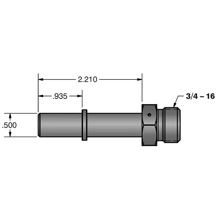 Fleece Performance FPE-34781-A 1/2" Quick Connect to 3/4"-16 O-ring (-8 AN) Adapter Fleece Performance