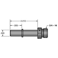 Fleece Performance FPE-34781-A 1/2" Quick Connect to 3/4"-16 O-ring (-8 AN) Adapter Fleece Performance