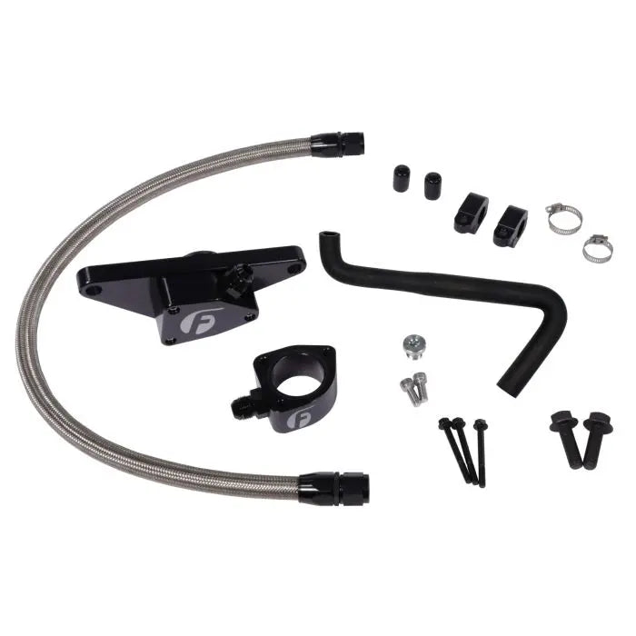 Fleece Performance FPE-CLNTBYPS-CUMMINS-0607-SS Coolant Bypass Kit for 2006-2007 Cummins 5.9L Automatic Transmission Fleece Performance