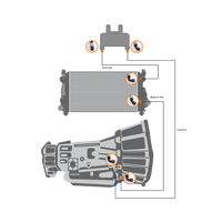 Fleece Performance FPE-TL-L5P-1719 Transmission Cooler Line Set for 2017-2019 L5P Duramax Fleece Performance