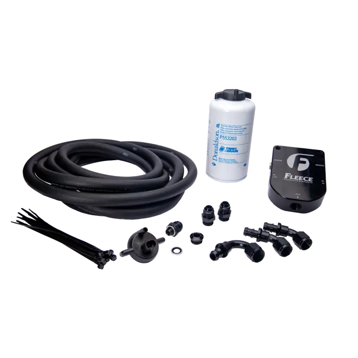 Fleece Performance FPE-34780 Auxiliary Fuel Filter and Line Kit for 1998.5-2002 Dodge Cummins Fleece Performance