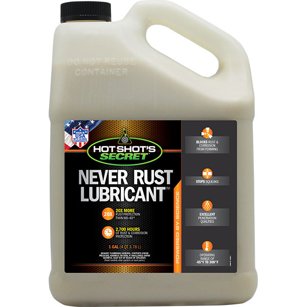 Hot Shot's Secret NEVER RUST LUBRICANT - TAMELESS PERFORMANCE