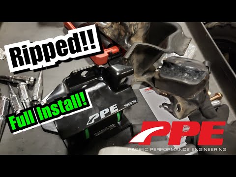 PPE 2001-2010 GM 6.6L Duramax Engine Mount Kit 50 Hardness