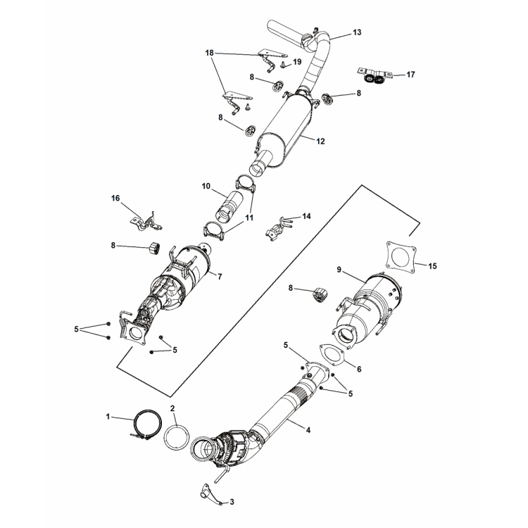 Mopar 13-16 6.7L Cummins Catalytic Converter - SCR With Ammonia Trap mopar