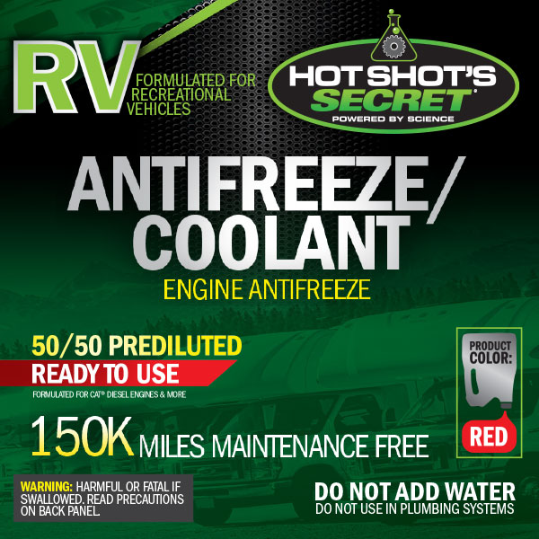 Hot Shot's Secret RV Antifreeze 150K 50/50 Red - TAMELESS PERFORMANCE