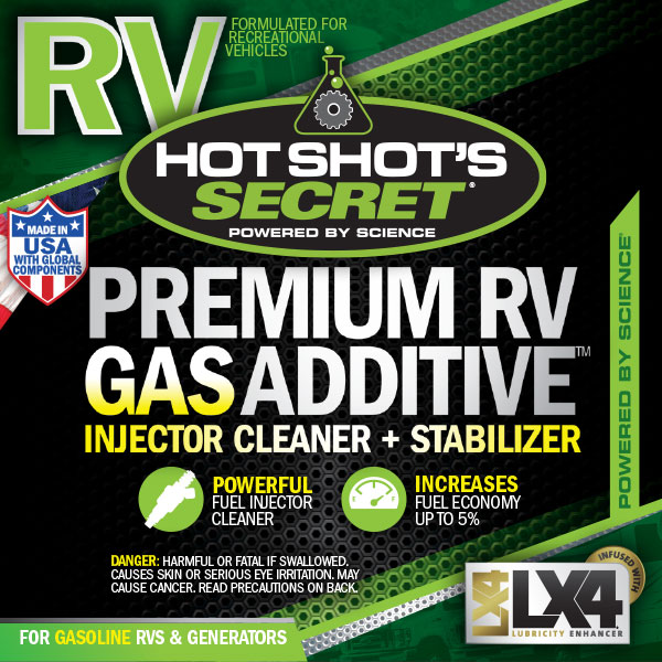 Hot Shot's Secret PREMIUM RV GAS ADDITIVE - TAMELESS PERFORMANCE