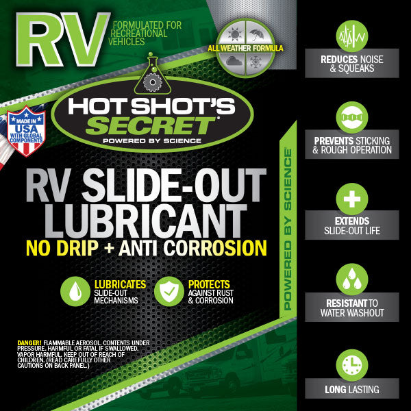 Hot Shot's Secret RV SLIDE-OUT LUBRICANT - TAMELESS PERFORMANCE