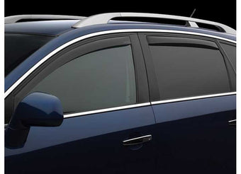 compare product WeatherTech 82766IM - 2015–2022 CANYON/COLORADO EXT/CREW CAB FRONT & REAR SIDE WINDOW DEFLECTORS DARK TINT