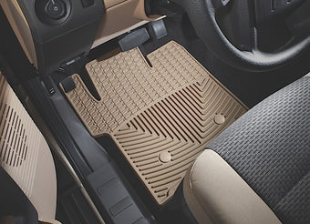 compare product WeatherTech W309TN - 2014–2018 SILV/SIERRA 1500/2015–2019 GM 2500/3500 CREW/DBL CABS/SUBURBAN/YUKON RUBBER FRT FLOOR MATS TAN