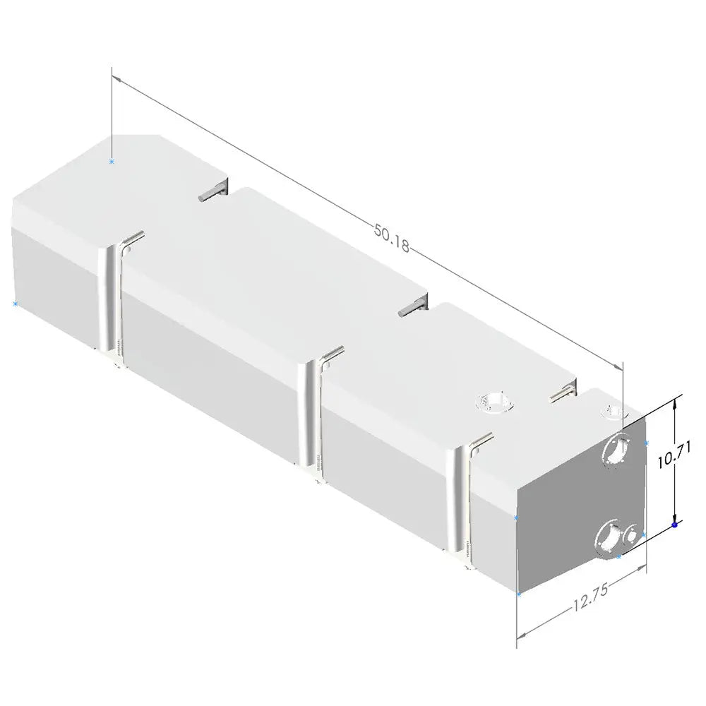 S and B 22 Gallon Driver Side Undercarriage Fresh/Grey Water Tank 2007-23 Mercedes Sprinter 144 inch & 170 inch view 2