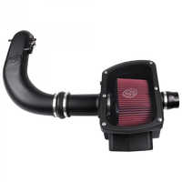 Cold Air Intake For 05-08 Ford F-150 V8-5.4L Red Oiled Filter S and B view 1