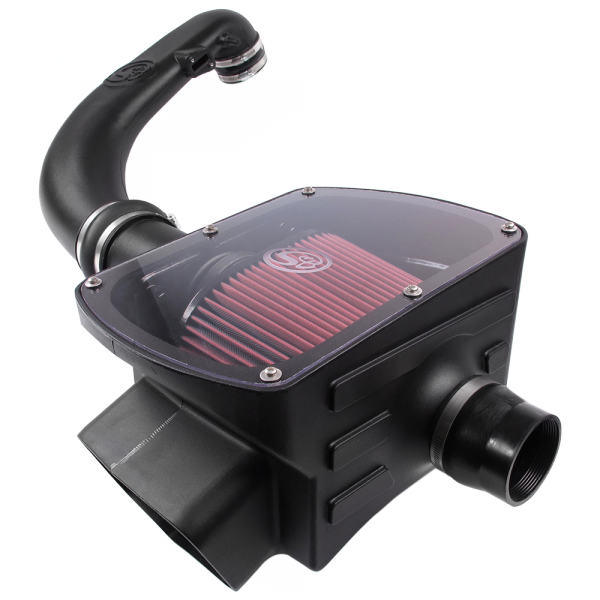 Cold Air Intake For 05-08 Ford F-150 V8-5.4L Red Oiled Filter S and B view 2