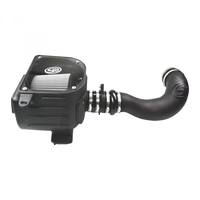 Cold Air Intake For 07-08 GMC Sierra 4.8L, 5.3L, 6.0L Dry Dry Extendable White S and B view 1