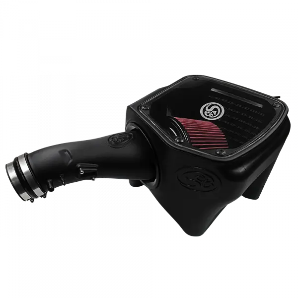 Cold Air Intake For 07-21 Toyota Tundra V8 5.7L Oiled Cotton Cleanable Red S and B view 4