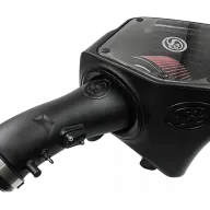 Cold Air Intake For 07-21 Toyota Tundra V8 5.7L Oiled Cotton Cleanable Red S and B view 5