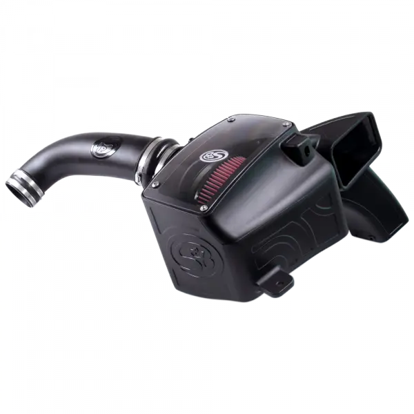 Cold Air Intake For 03-08 Dodge Ram 1500 5.7L Hemi Oiled Cotton Cleanable Red S and B view 1