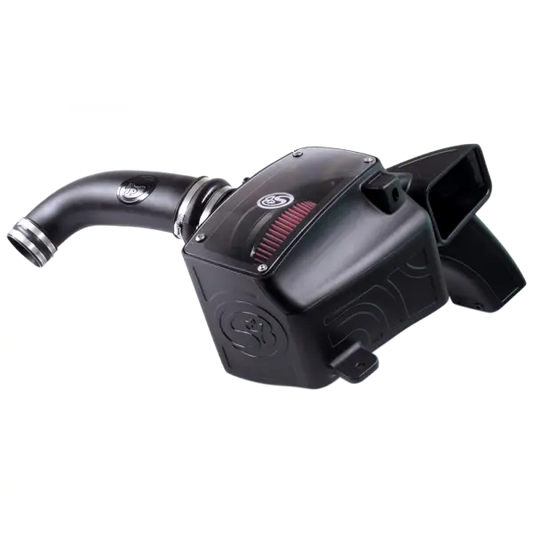 Cold Air Intake For 03-08 Dodge Ram 1500 5.7L Hemi Oiled Cotton Cleanable Red S and B view 1