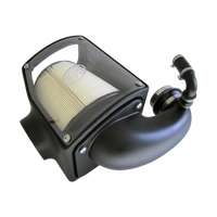 Cold Air Intake For 92-00 GMC K-Series V8-6.5L Duramax Dry Dry Extendable White S and B view 1