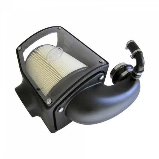 Cold Air Intake For 92-00 GMC K-Series V8-6.5L Duramax Dry Dry Extendable White S and B view 1