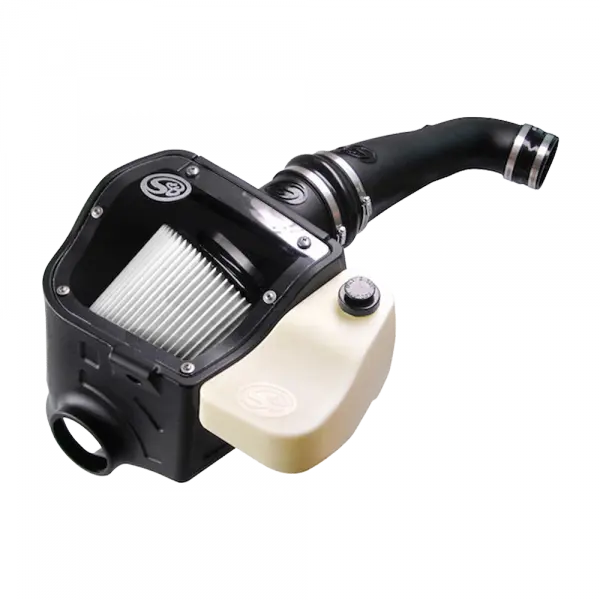 Cold Air Intake For 09-10 Ford F150 V8-5.4L Dry Dry Extendable White S and B view 1