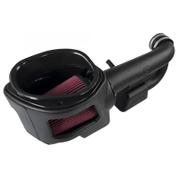 Cold Air Intake For 12-18 Jeep Wrangler JK V6-3.6L Oiled Cotton Cleanable Red S and B view 3