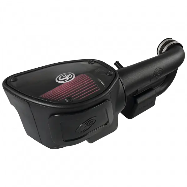 Cold Air Intake For 12-18 Jeep Wrangler JK V6-3.6L Oiled Cotton Cleanable Red S and B view 5