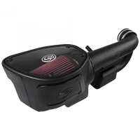 Cold Air Intake For 12-18 Jeep Wrangler JK V6-3.6L Oiled Cotton Cleanable Red S and B view 5