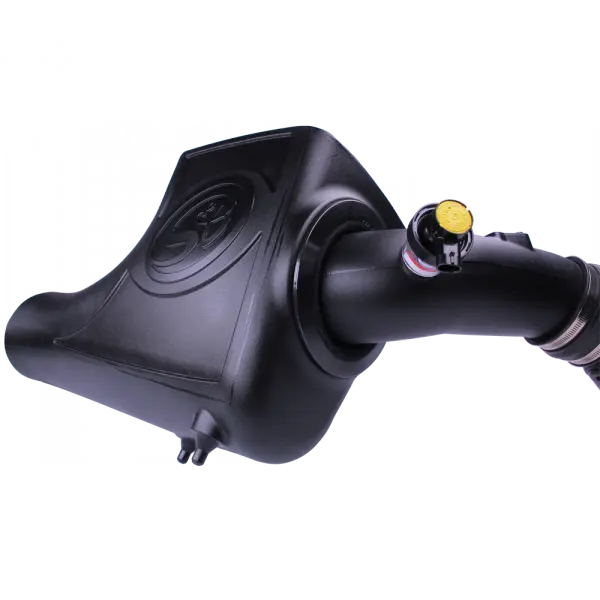 Cold Air Intake For 03-07 Ford F250 F350 F450 F550 V8-6.0L Powerstroke Dry Extendable White S and B view 7