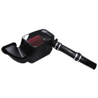 Cold Air Intake For 14-18 Dodge Ram 1500 3.0L EcoDiesel V6 Cotton Cleanable Red S and B view 1