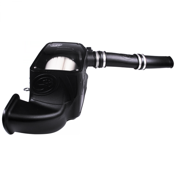Cold Air Intake For 14-18 Dodge Ram 1500 3.0L EcoDiesel V6 Dry Extendable White S and B view 2
