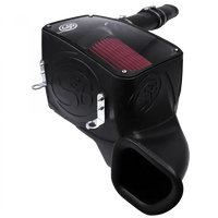 Cold Air Intake For 14-18 Dodge Ram 1500 3.0L EcoDiesel V6 Cotton Cleanable Red S and B view 8