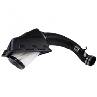 Cold Air Intake For 11-14 Ford F150 V8-5.0L Dry Dry Extendable White S and B view 2