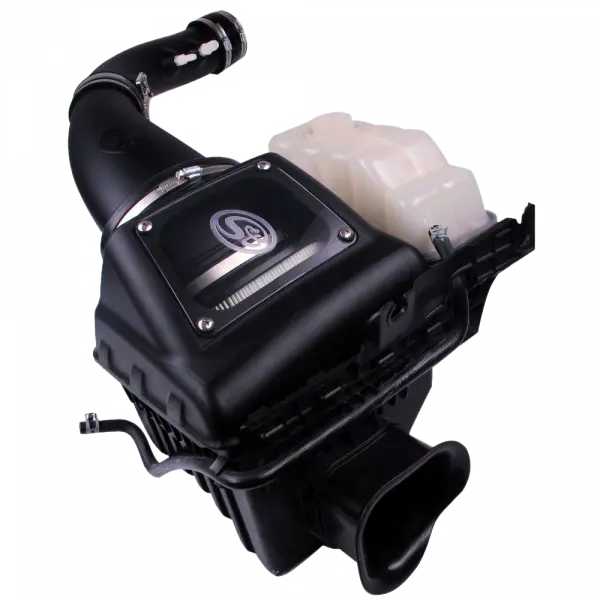 Cold Air Intake For 10-16 Ford F150 V8-6.2L Raptor Dry Dry Extendable White S and B view 2