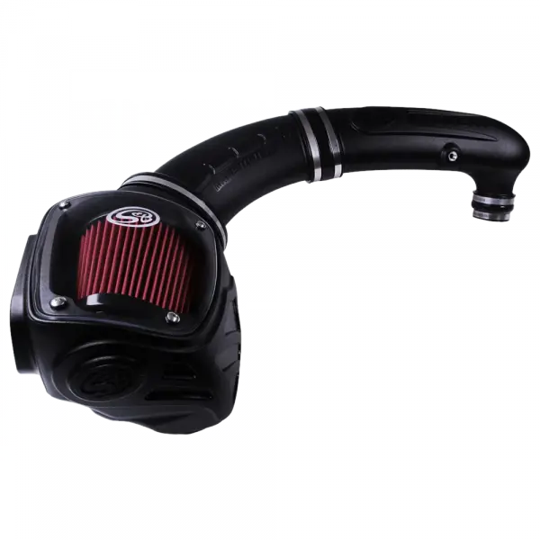 Cold Air Intake For 97-06 Jeep Wrangler TJ L6-4.0L Oiled Cotton Cleanable Red S and B view 1