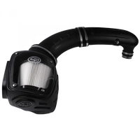 Cold Air Intake For 97-06 Jeep Wrangler TJ L6-4.0L Dry Dry Extendable White S and B view 1