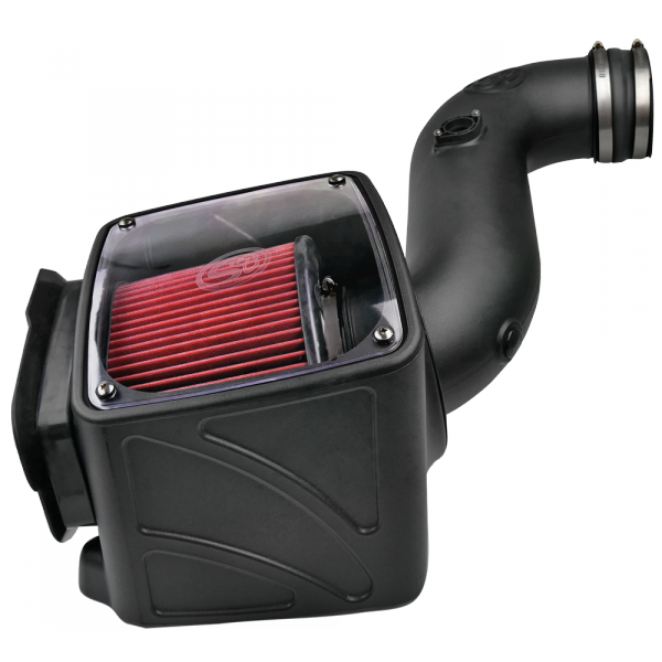 Cold Air Intake For 06-07 Chevrolet Silverado GMC Sierra V8-6.6L LLY-LBZ Duramax Cotton Cleanable Red S&B view 1