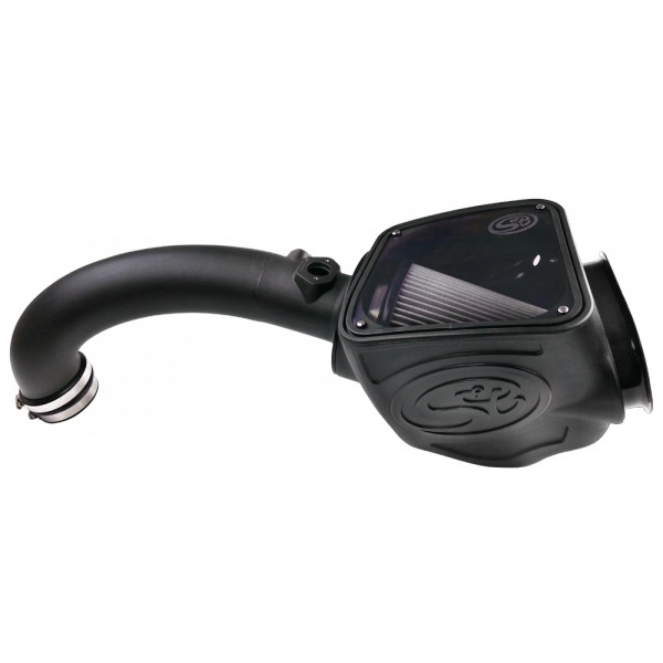 Cold Air Intake For 16-18 Nissan Titan, V8-5.0L Cummins Dry Dry Extendable White S&B view 1