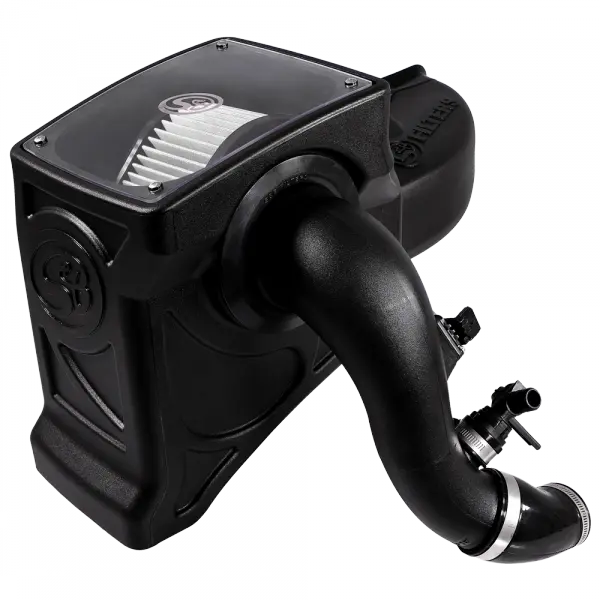 Cold Air Intake For 16-19 Chevrolet Colorado GMC Canyon 2.8L Duramax Dry Dry Extendable White S and B view 1