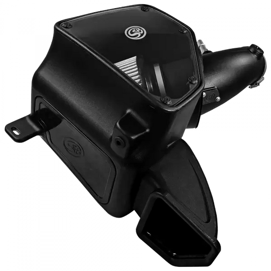 S&B Filters Cold Air Intake For 14-18 Dodge Ram 2500/ 3500 Hemi V8-6.4L Dry Extendable White 75-5087D