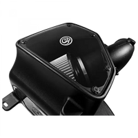 Cold Air Intake For 14-18 Dodge Ram 2500/ 3500 Hemi V8-6.4L Dry Extendable White S and B view 4