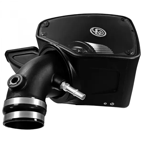 Cold Air Intake For 14-18 Dodge Ram 2500/ 3500 Hemi V8-6.4L Dry Extendable White S and B view 8