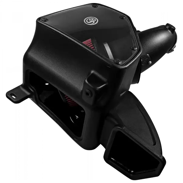 Cold Air Intake For 14-18 Dodge Ram 2500/ 3500 Hemi V8-6.4L Cotton Cleanable Red S and B view 7