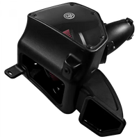 Cold Air Intake For 14-18 Dodge Ram 2500/ 3500 Hemi V8-6.4L Cotton Cleanable Red S and B view 7