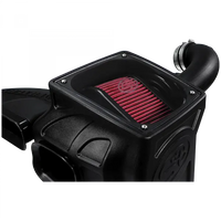 Cold Air Intake For 15-16 Chevrolet Colorado GMC Canyon 3.6L V6 Oiled Cotton Cleanable Red S and B view 3